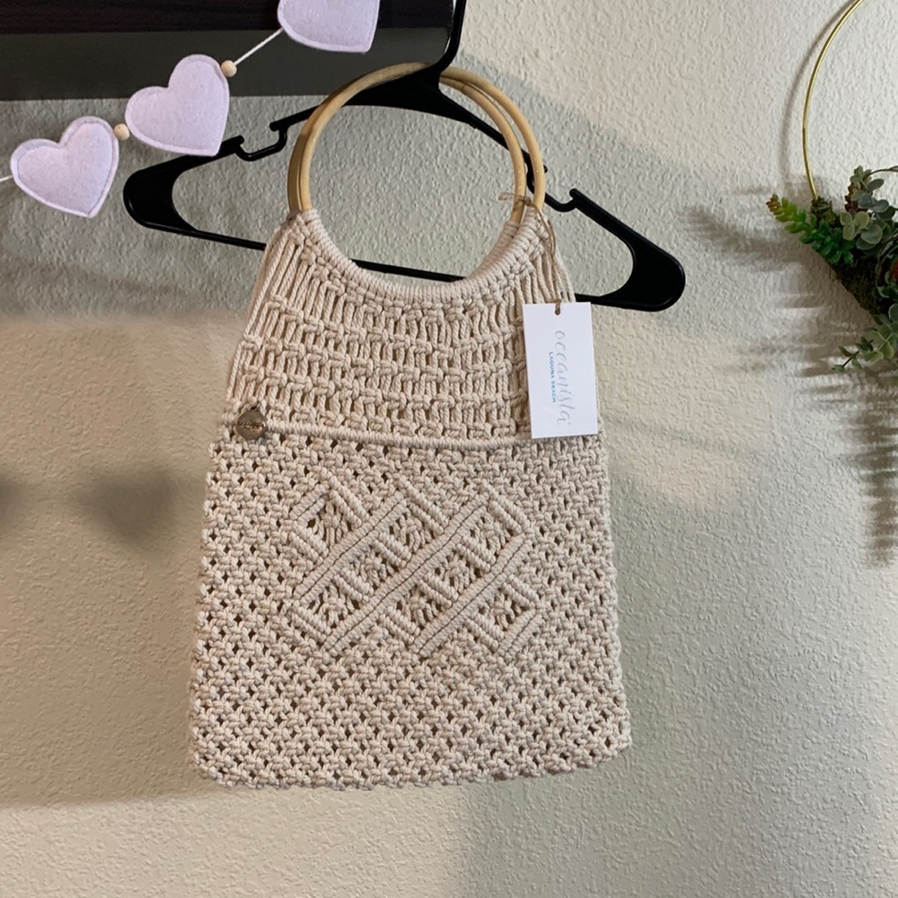 Oceanista-The Tiffany Twisted Bohemian Handbag in Classic Champagne